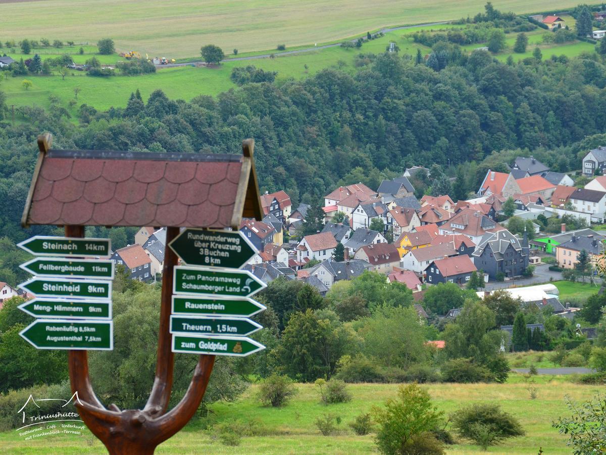Die Triniushuette "Thueringens Schoenste Aussicht" Rauenstein Екстериор снимка