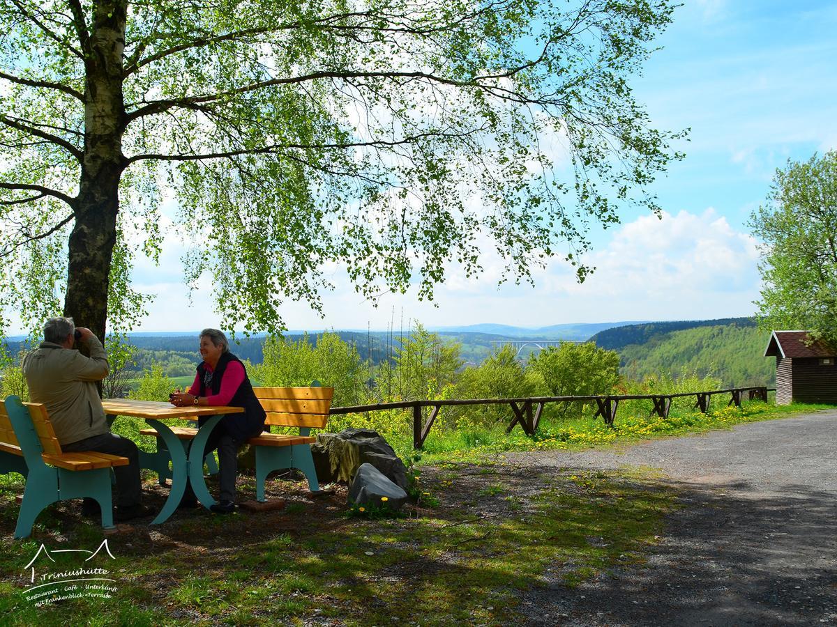 Die Triniushuette "Thueringens Schoenste Aussicht" Rauenstein Екстериор снимка